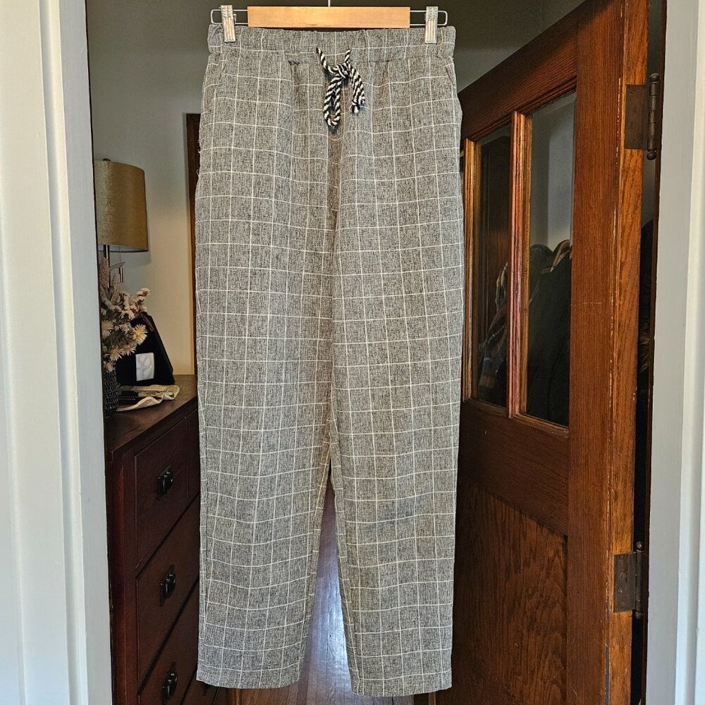 SHEIN Women's Gray Drawstring Trousers - Size Medium